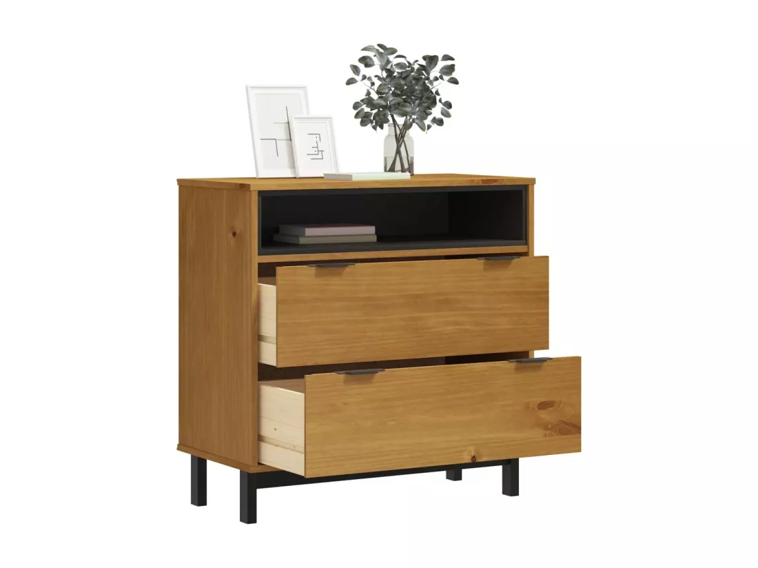 Commode FLAM 80x40x80 cm bois de pin massif