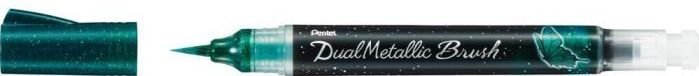 Pentel - Dual Metallic Brush Pen - Groen - 1 x