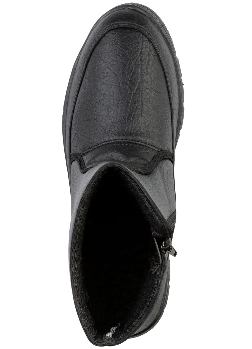 Stiefelette mit Knitter-Struktur