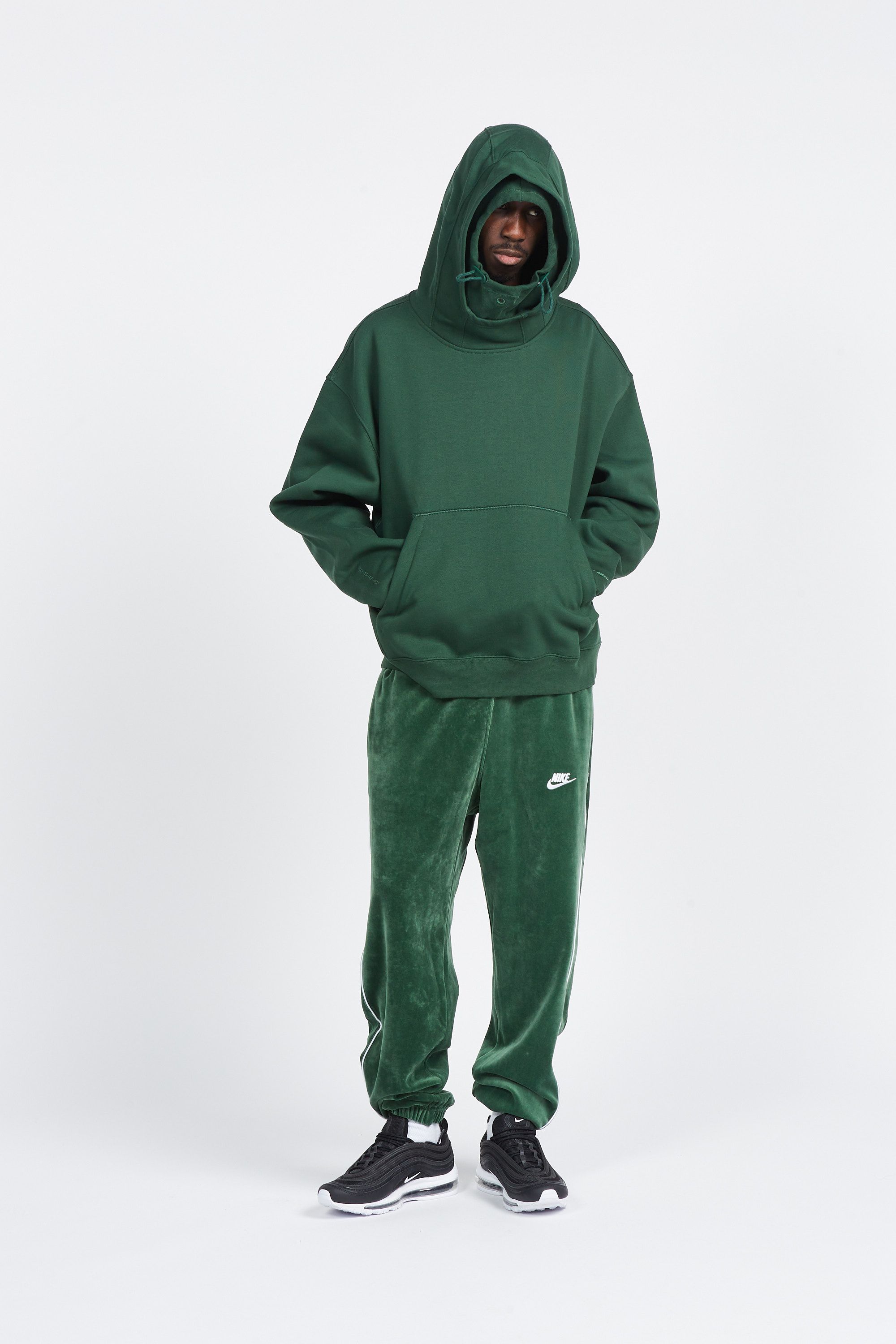 NIKE Hoodie M NSW TP TF WIN Vert