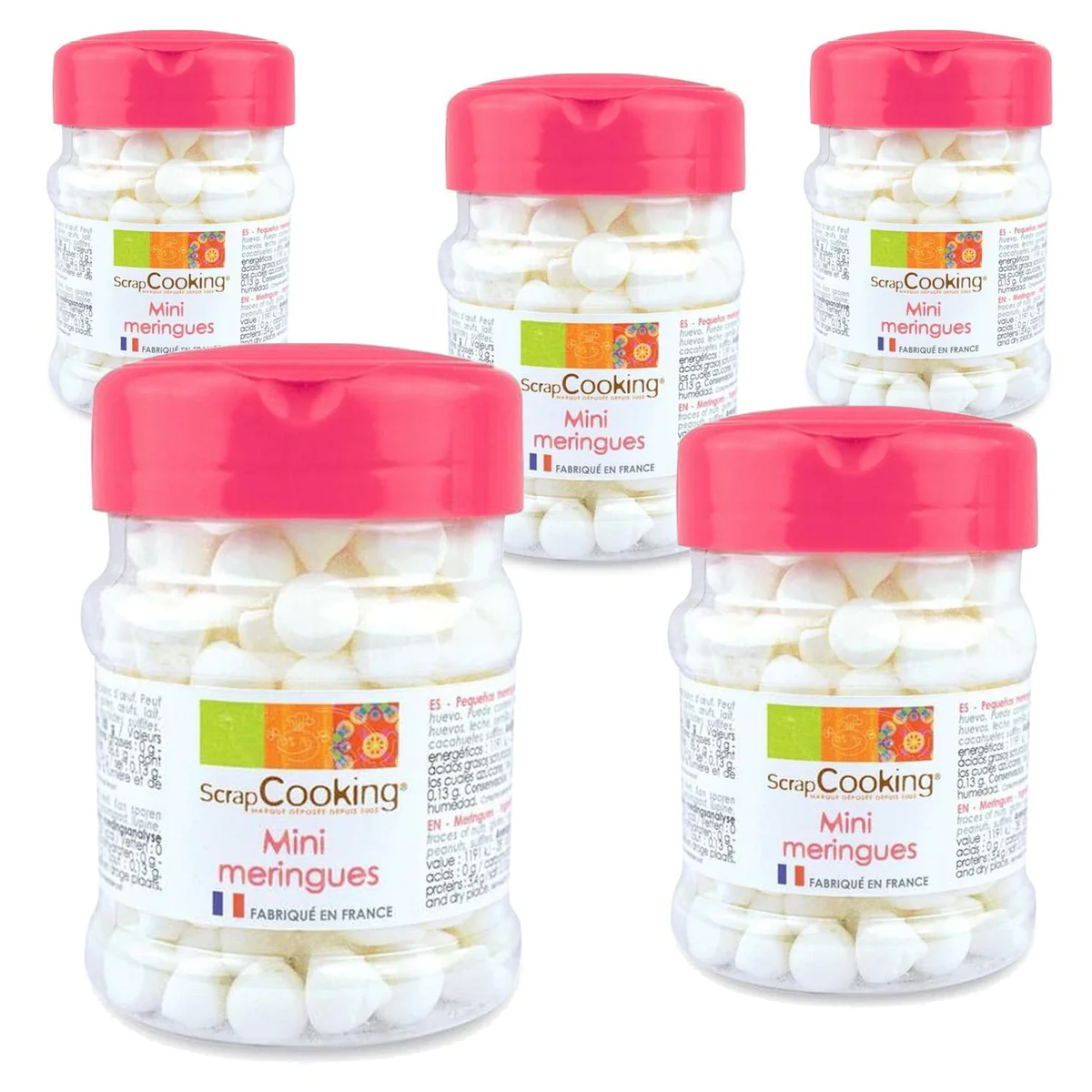Mini meringues blanches 175 g Scrapcooking