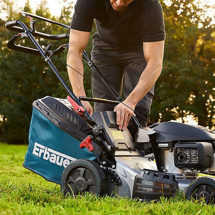 Tondeuse thermique tractée 145 cc Erbauer 46 cm, Moteur Honda GCV145
