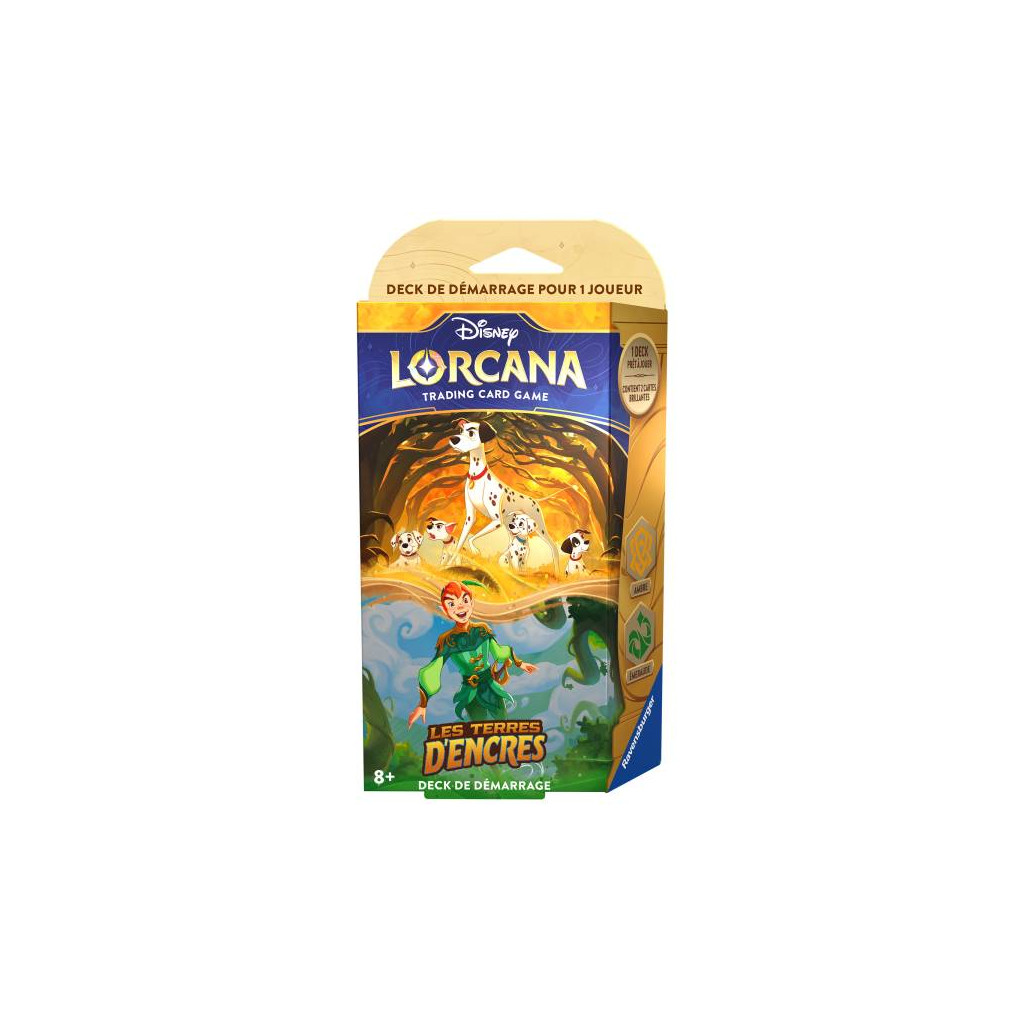 Lorcana - Deck de Démarrage : Les Terres d'Encres - 101 Dalmatiens et Peter Pan