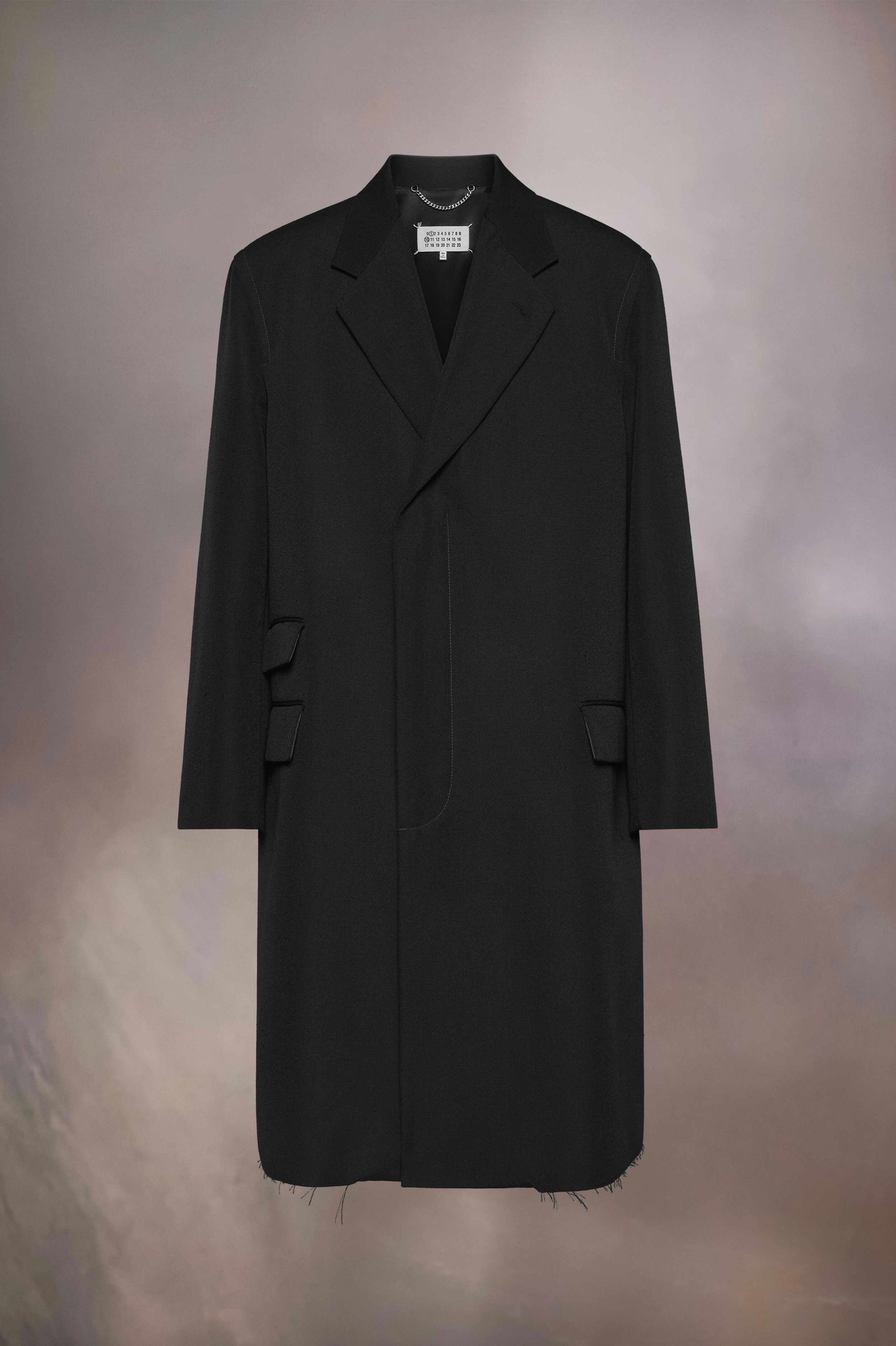 Manteau en laine et soie