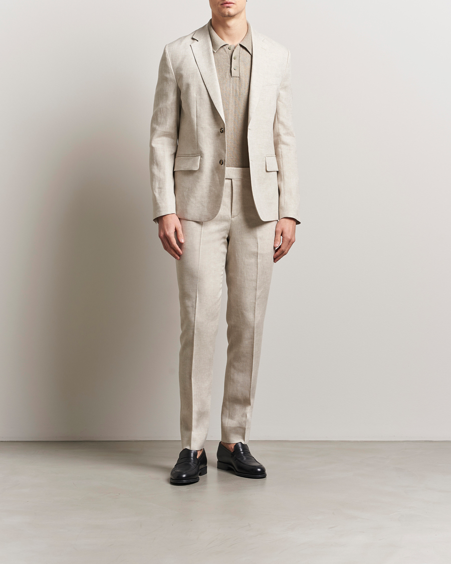 J.Lindeberg Grant Super Linen Pants Moonbeam