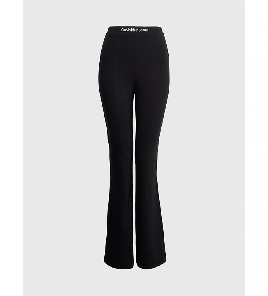 Calça legging preta Milano flare da Calvin Klein Jeans