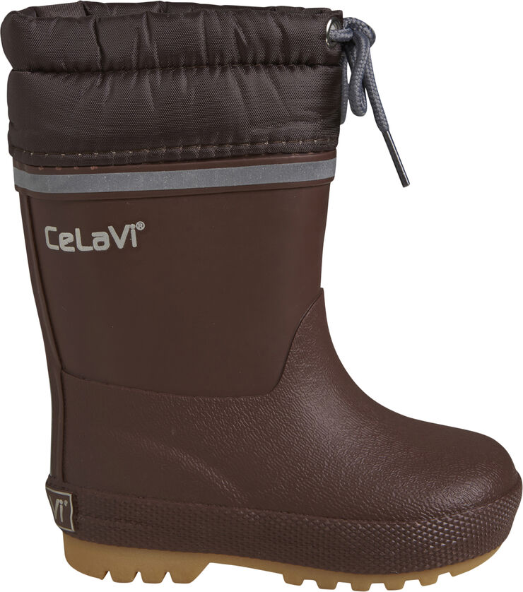 CeLaVi Thermal wellies w. lining-solid Rocky road