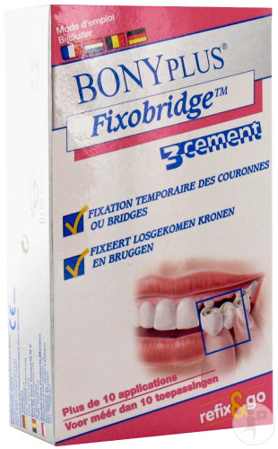 Bonyplus Fixobridge-3cement Fixation Couronnes Bridges 1 Kit