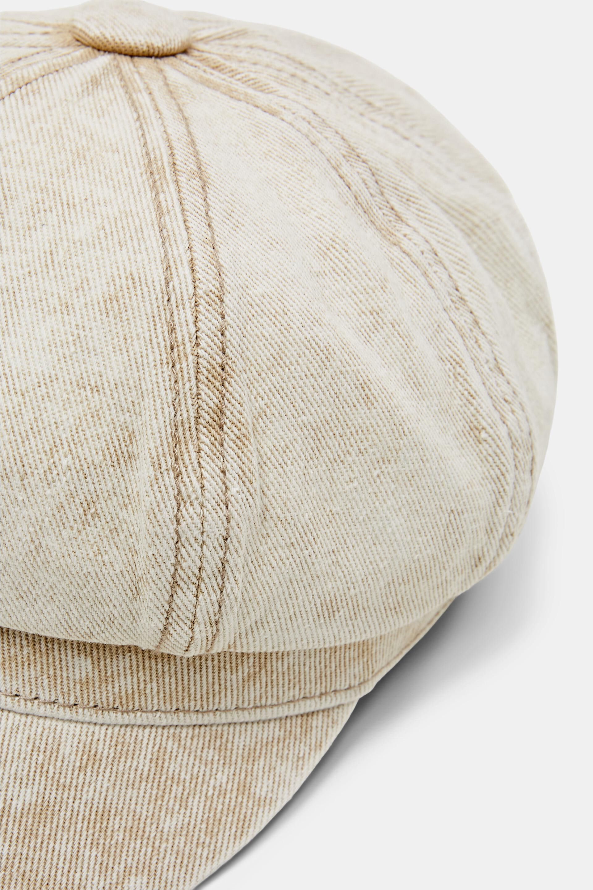 Casquette gavroche à la finition délavée