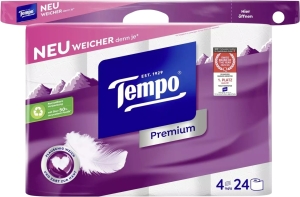 Tempo Toilettenpapier 4lagig 120 Blatt, 24 Stück