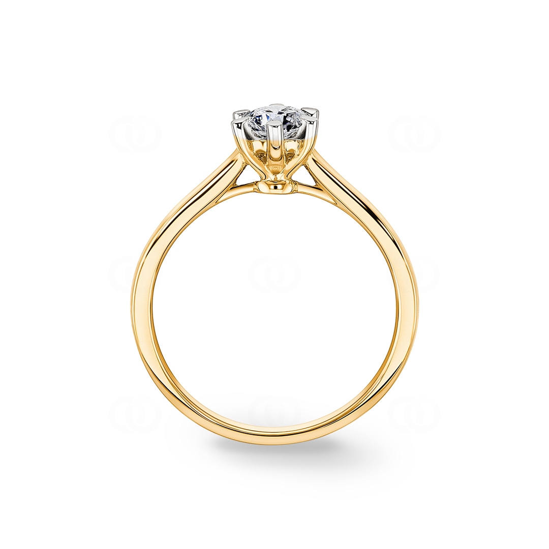 0.50ct Diamant Solitärring 750/18 K Gelbgold