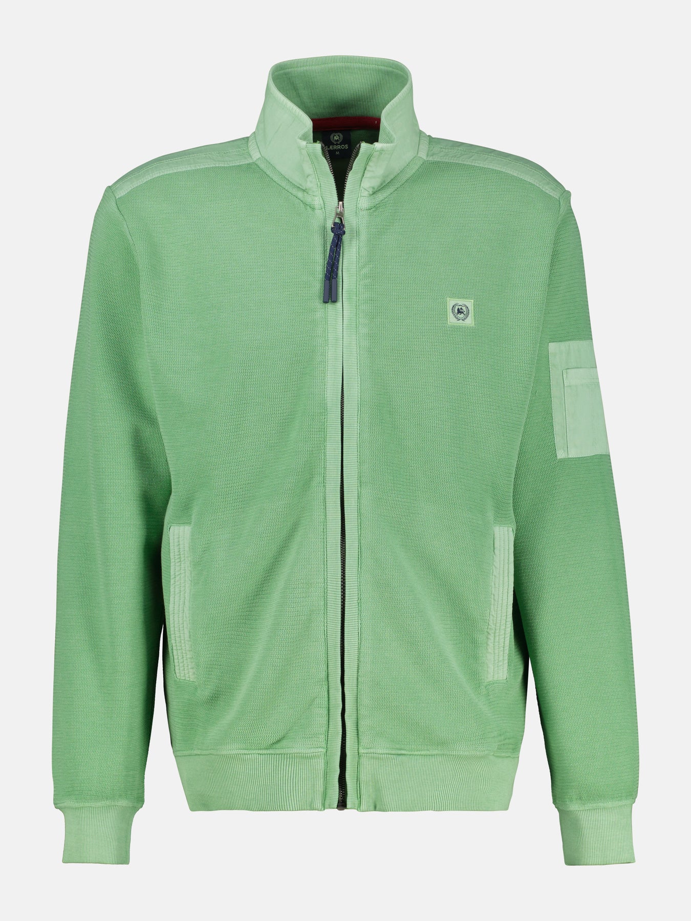 Sweatjacke in Zig-Zag-Struktur
