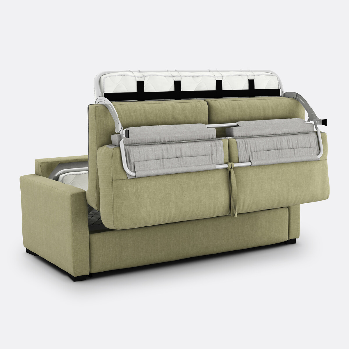 LA REDOUTE INTERIORS<br>Sofá cama algodão/linho, Bultex, Timor