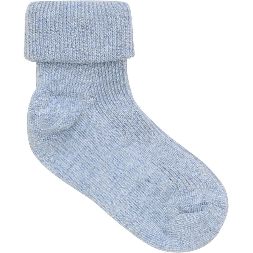 Køb Minymo Winter Sky Baby Rib Strømpe Med Fold 2-Pak