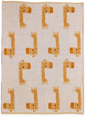 Bizzi Growin Strikketeppe Aio Baby, Gilbert Giraffe