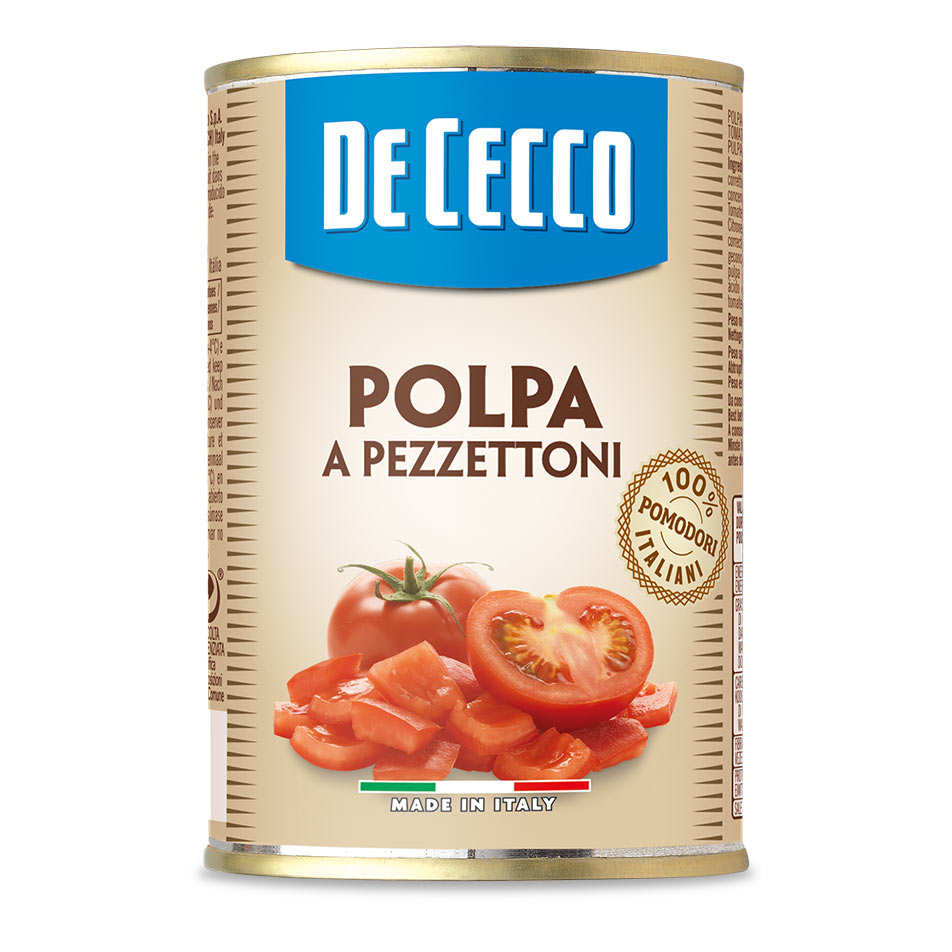 Pulpe de tomate en morceaux De Cecco