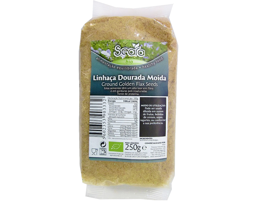 SEMENTES SEARA LINHAÇA DOURADA MOIDAS BIO 250G