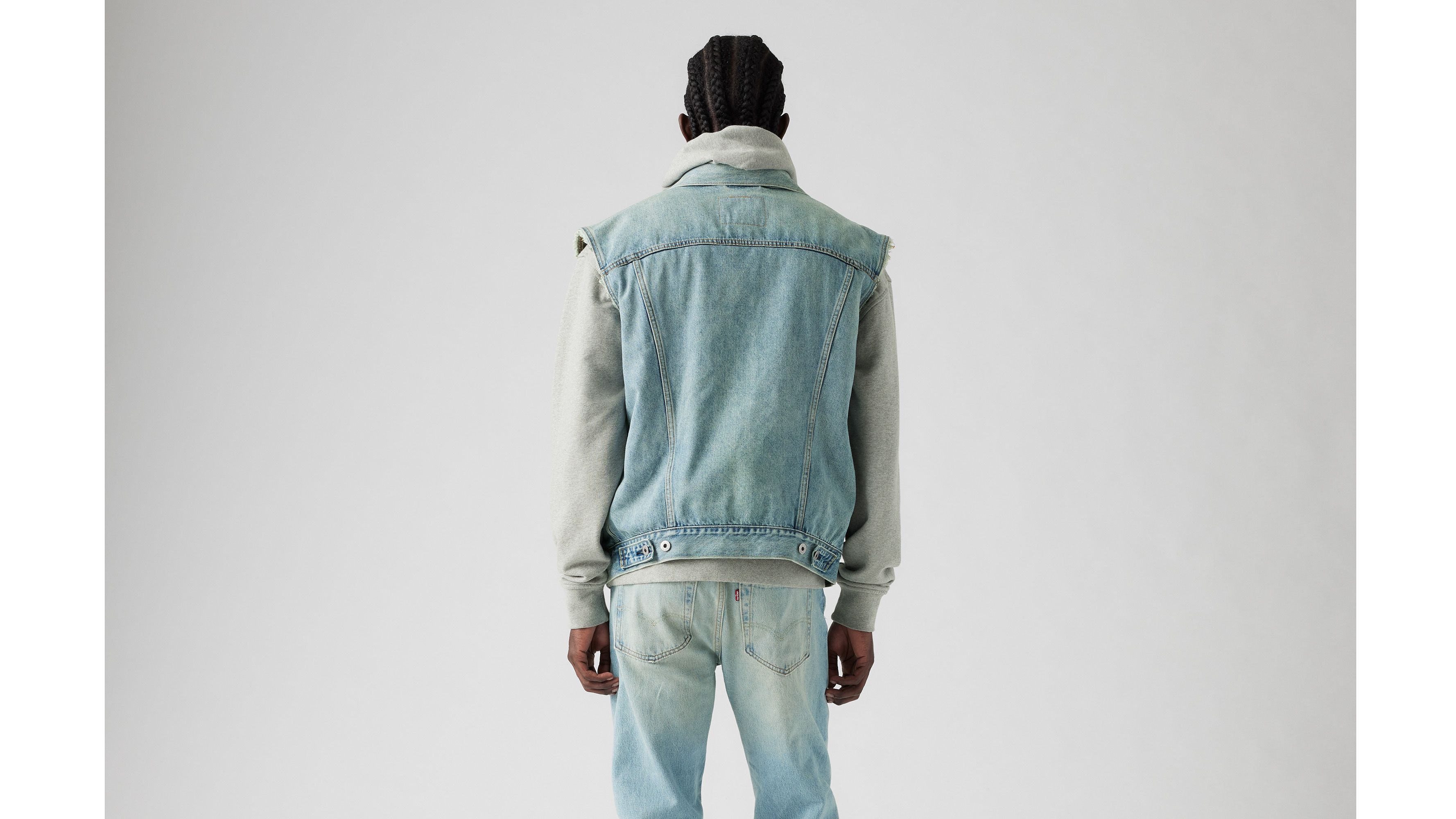 Veste Trucker relaxed - Kentucky Blue Vest - Bleu
