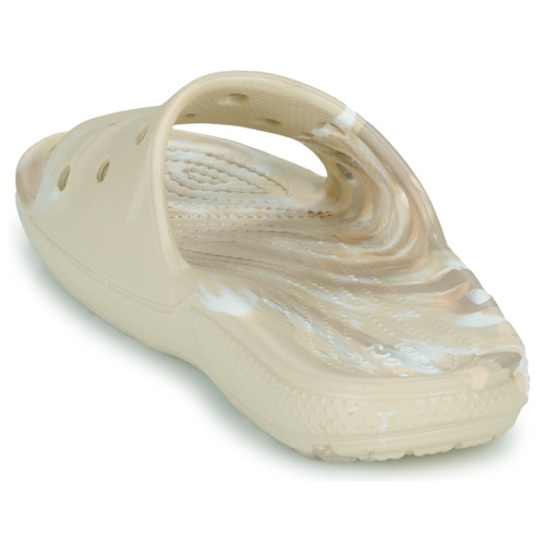Crocs - CLASSIC CROCS MARBLED SLIDE - Beige / Marbre