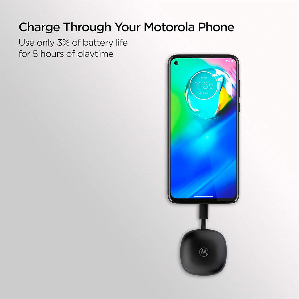Moto Buds Charge In-Ear Bluetooth Kopfhörer mit Ladecase IPX5  (MOTOBUDS-BK) - Schwarz