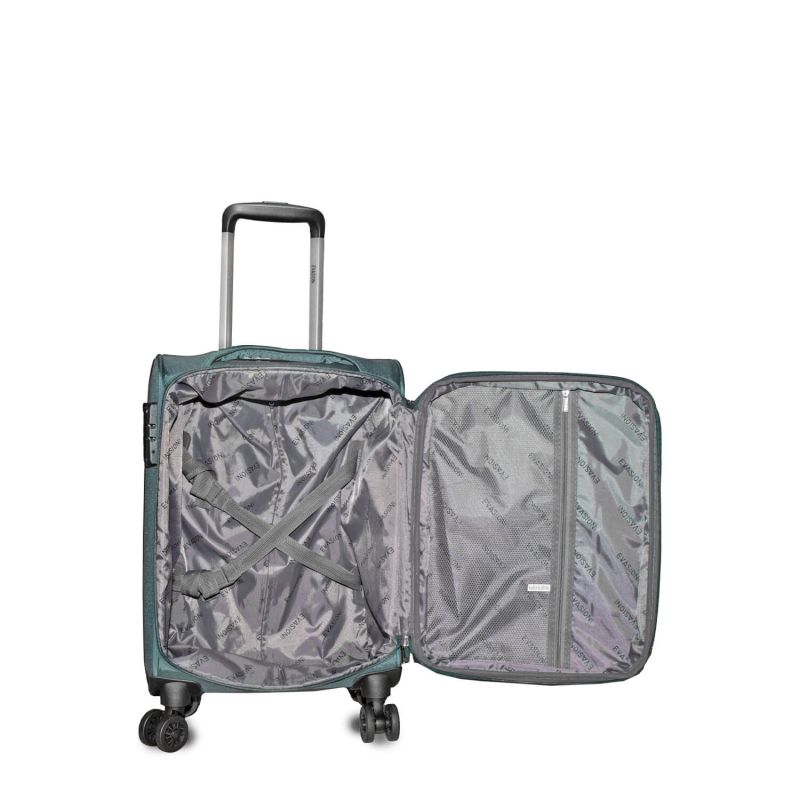 Valise cabine souple Robust Extensible 53,5 cm Bleu vert