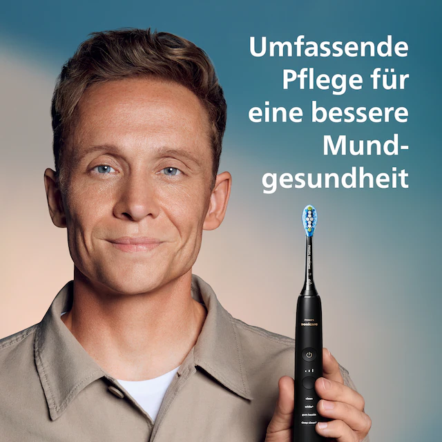 Philips Sonicare Elektrische Zahnbürste »DiamondClean 9000 HX9913/18« 2 Stk. Aufsteckbürsten mit integriertem Drücksensor, 4 Putzprogramme und 3 Intensitätsstufen