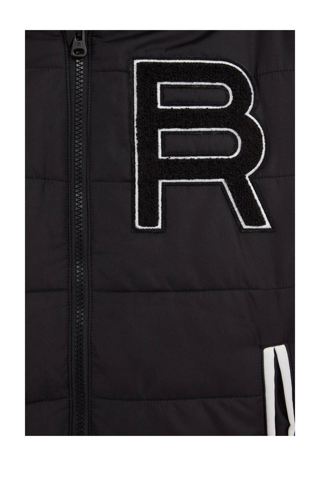 WE Fashion baseball jacket zwart/wit
