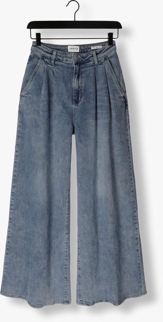 JANICE blauwe janice wide jeans jeans wijde pijp dames dollar
