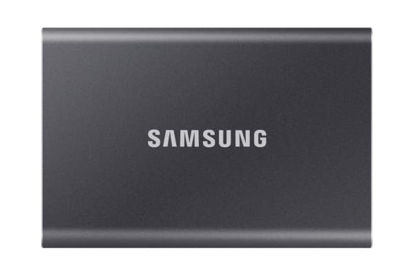 Samsung T7 MU-PC4T0T - SSD - kryptert - 4 TB - ekstern (bærbar) - USB 3.2 Gen 2 (USB-C kontakt) - 256-bit AES - grå