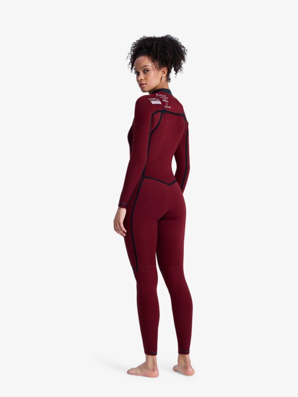 3/2 Elite Xtra Stretch Combinaison de surf zip poitrine Bleu Femme