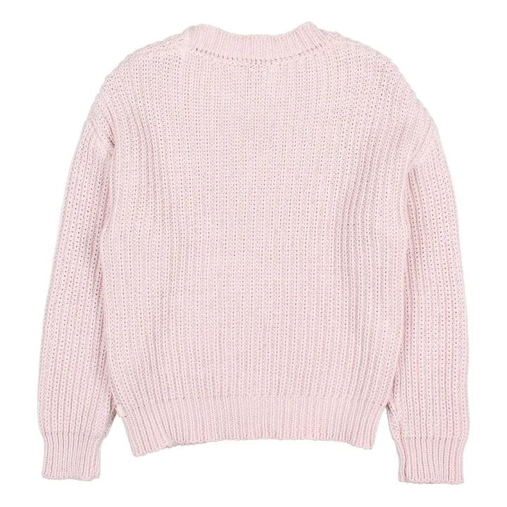 Búho Gilet Maille Coton Bio | Rose