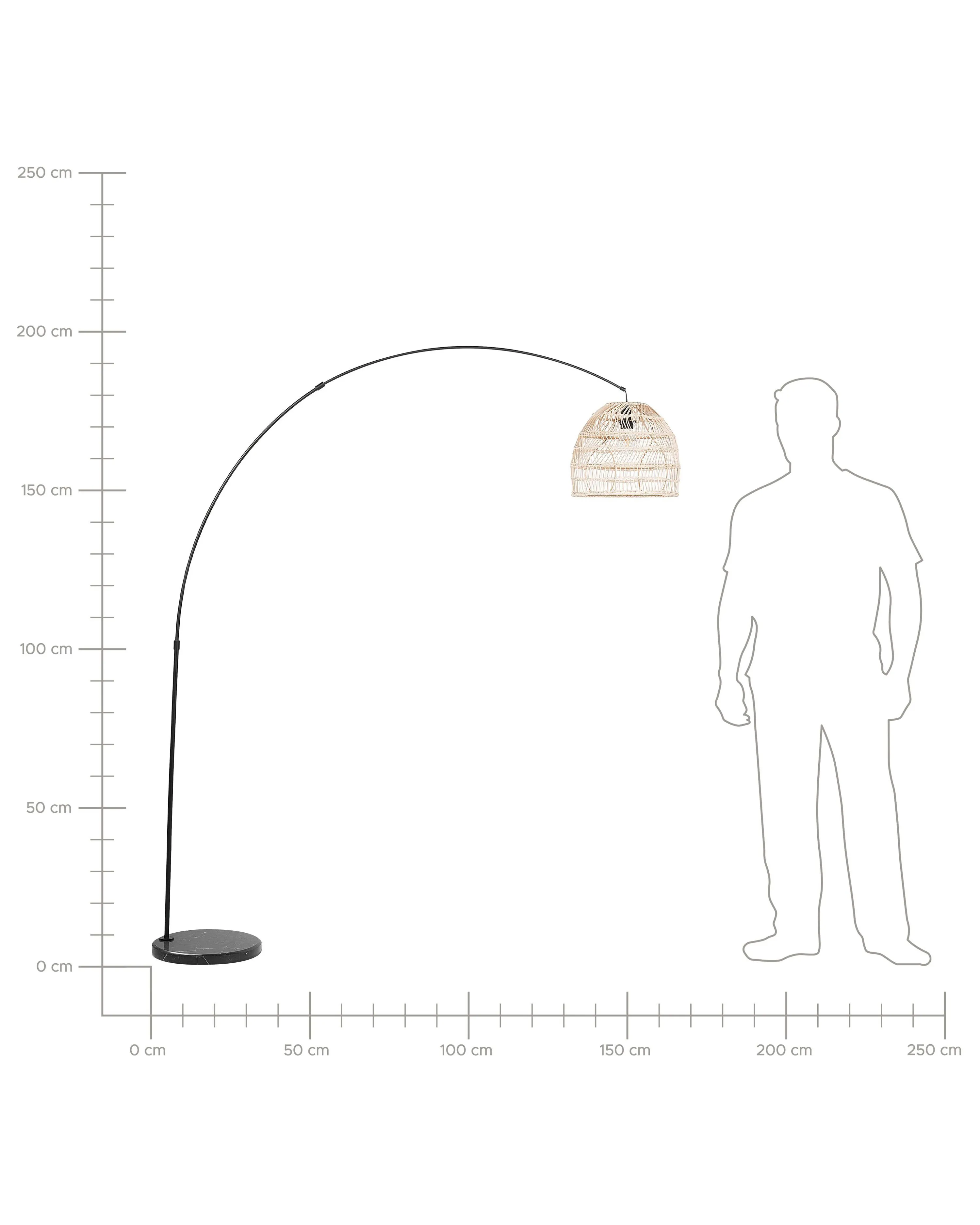 Staande lamp GUAVIARE Rotan Beige