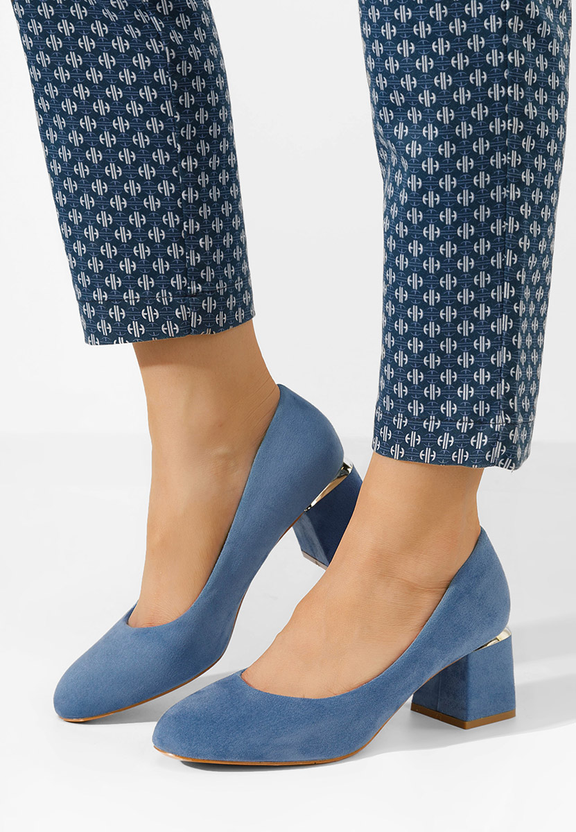 Chaussures à talon épais bleus Cabrilla V4