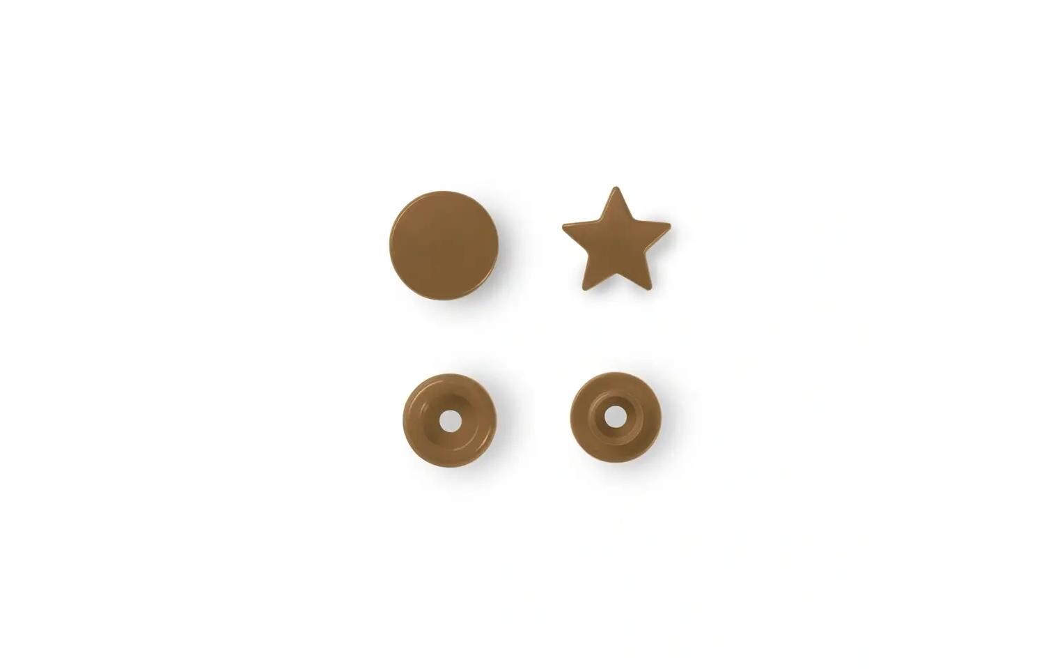 Druckknöpfe Color Snaps Stern, Gold, 12.4 mm, 30 StückNähfreie Druckknöpfe