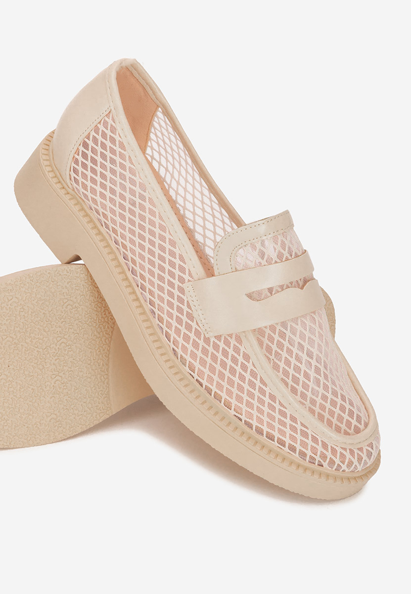 Mocassins femme beige Cristtela