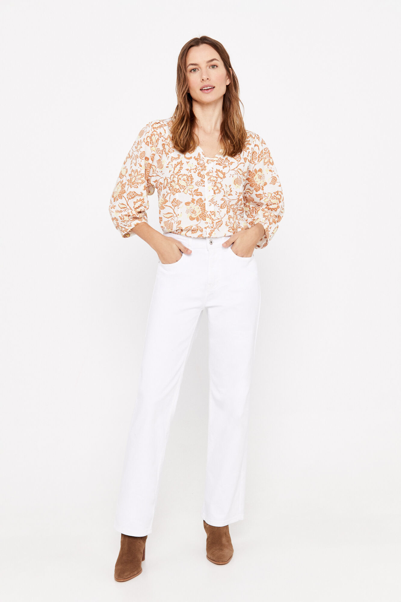 Blusa estampada - Estampa branca