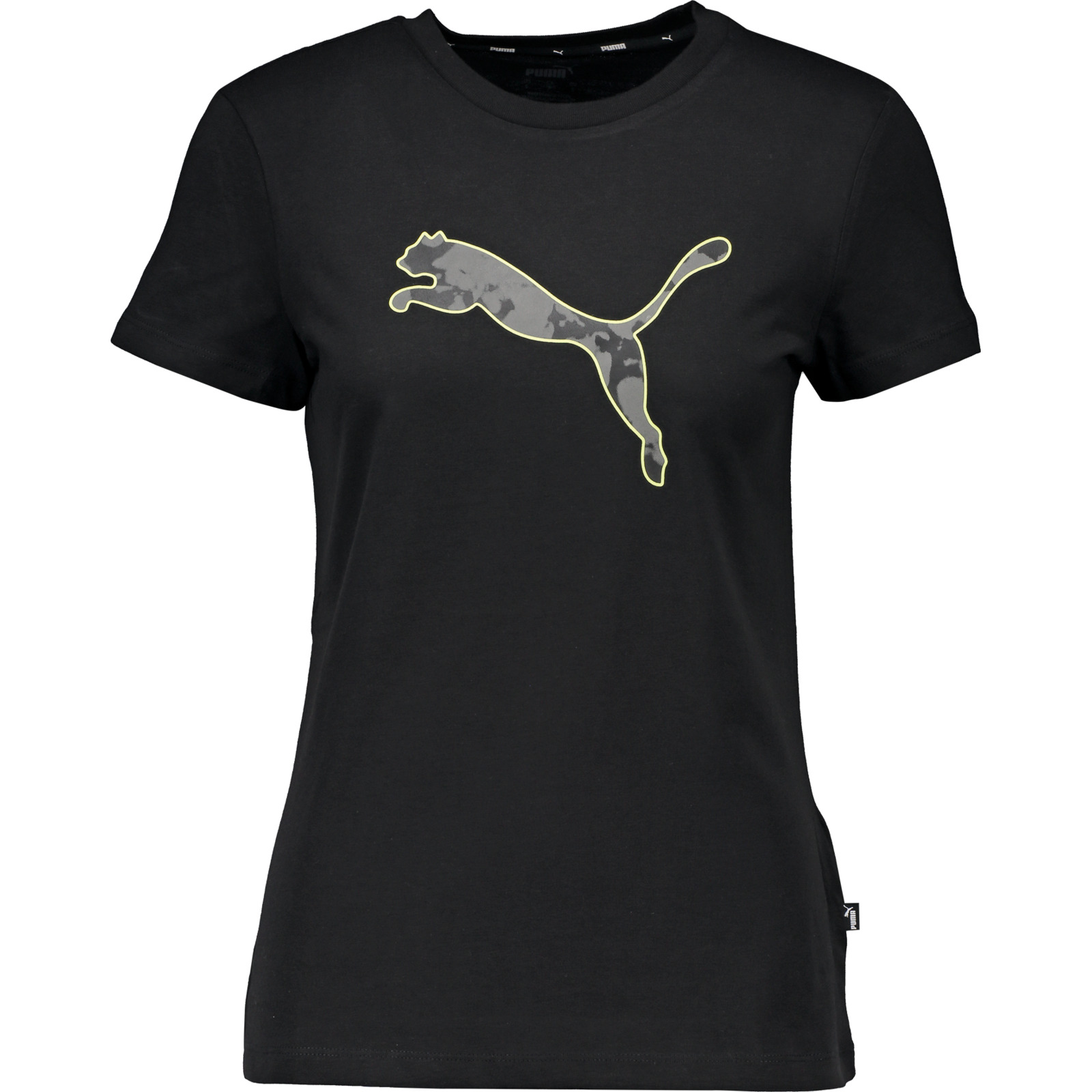 Puma Damen T-Shirt Graphic Tee M, beige