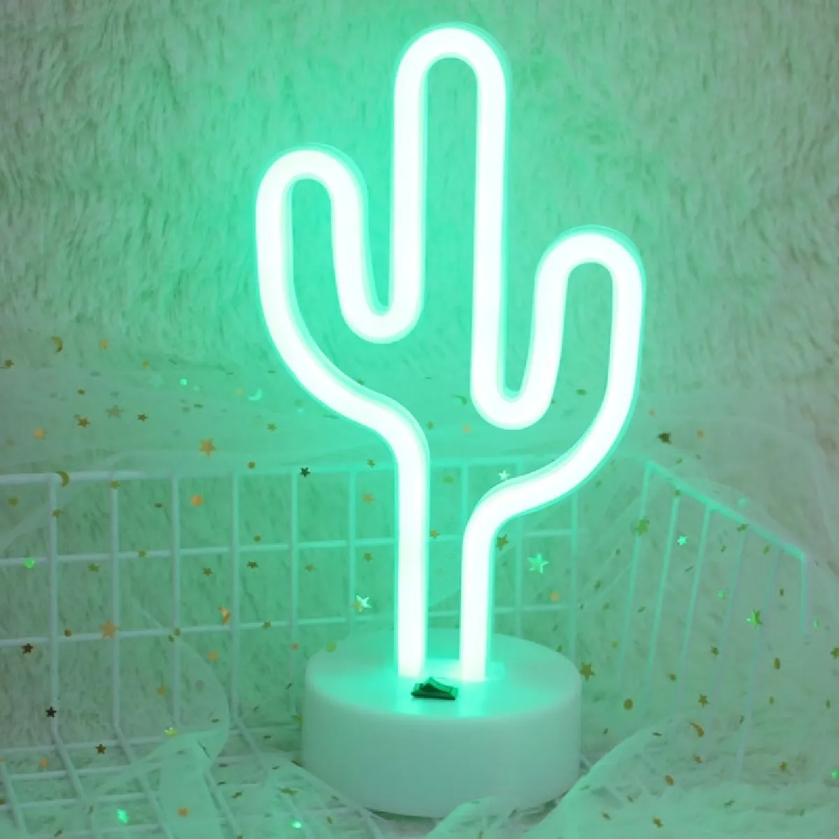 Wewoo Guirlande LED Cactus Vert