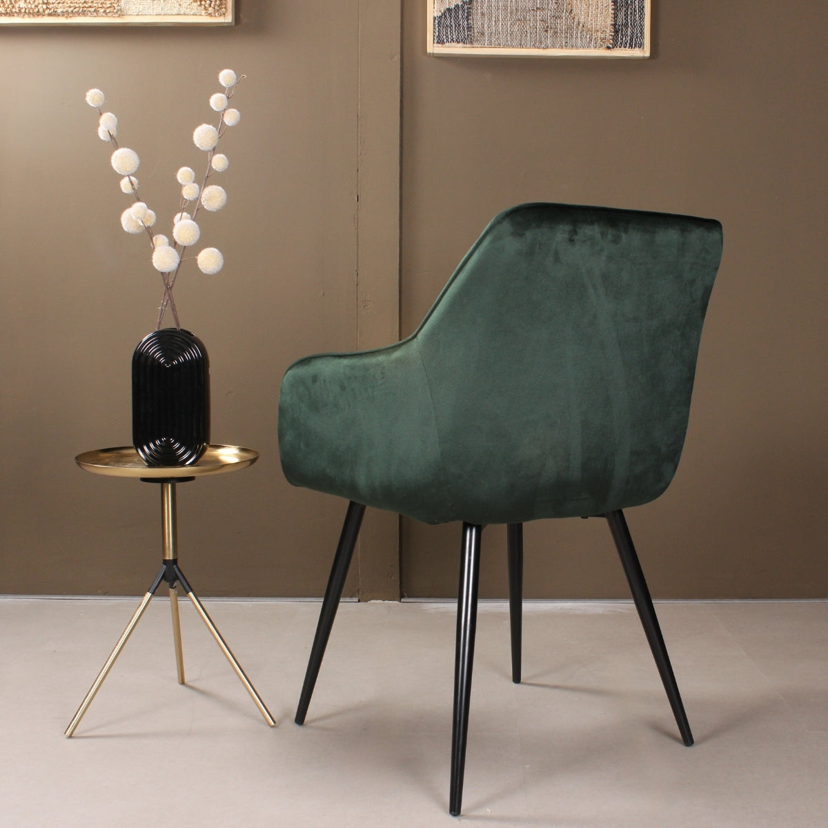 DS4U - Gaby armstoel velvet groen
