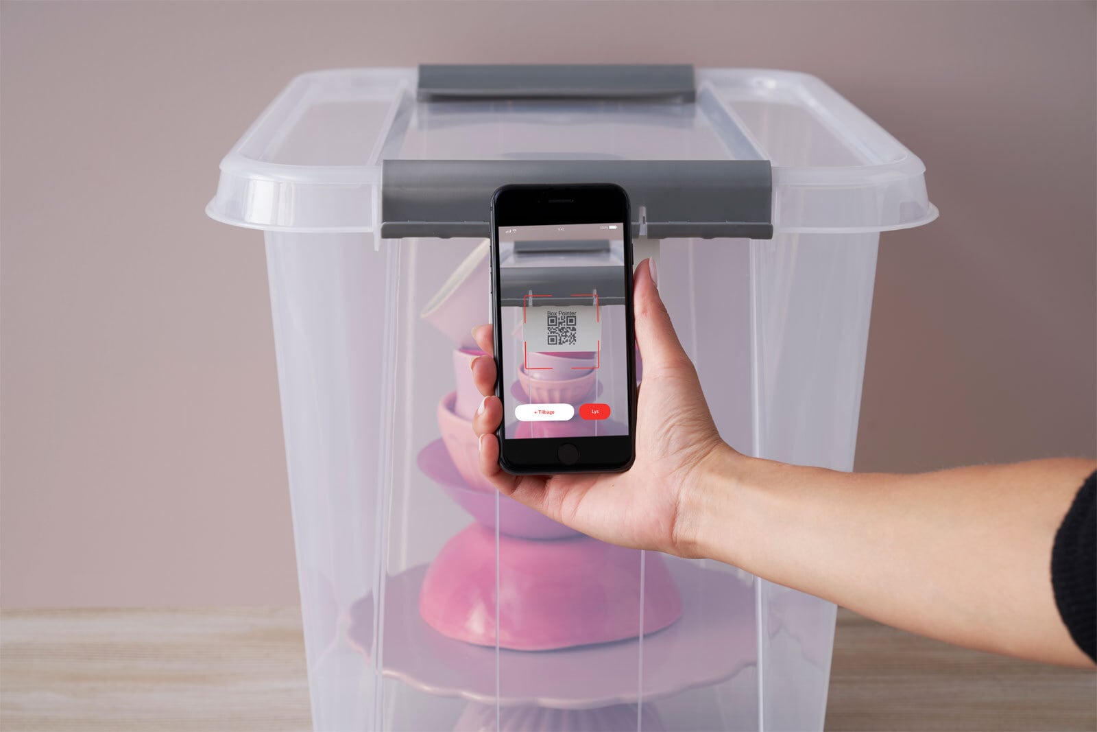 Aufbewahrungsbox Pro Box mit DIY Einsatz 14 l Transparent