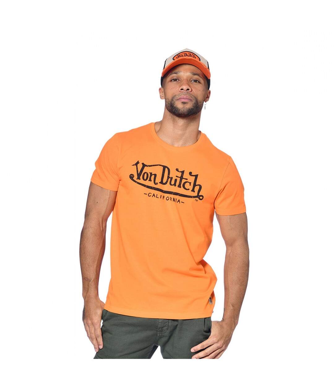 T-shirt Von Dutch col rond homme en coton First