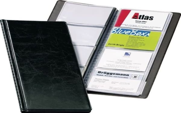 Durable Visfix 96, 96 lommer, 90 x 57 mm, 96 kort, Sort, PVC, 115 mm