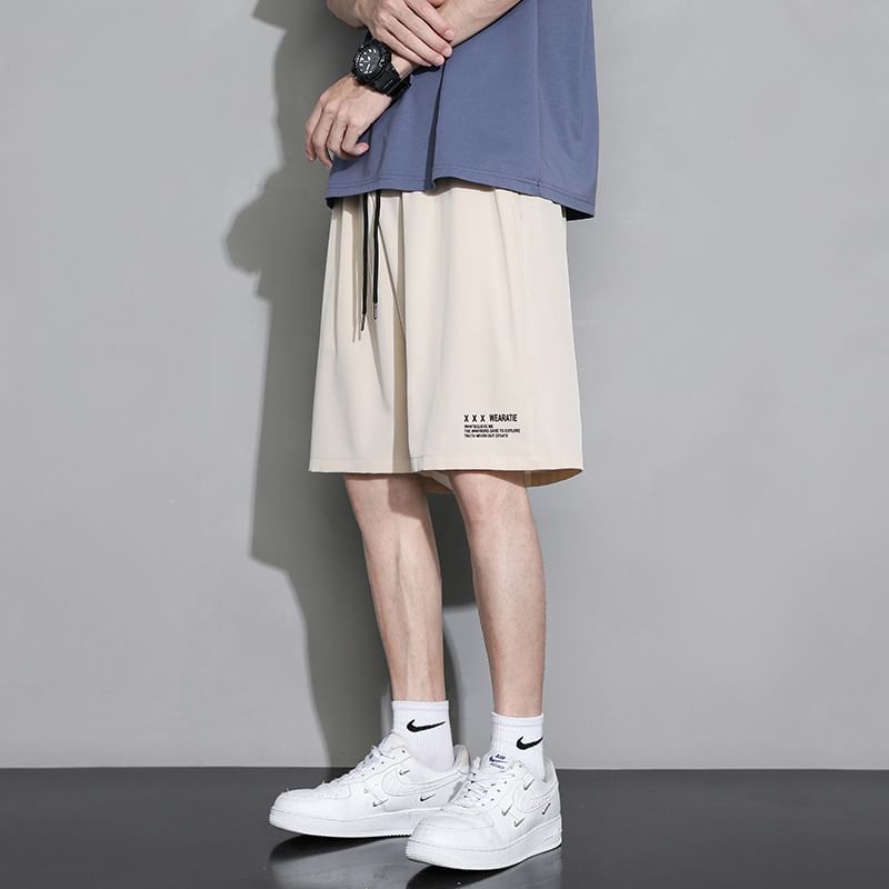 Blueforce - Shorts met trekkoord en letters