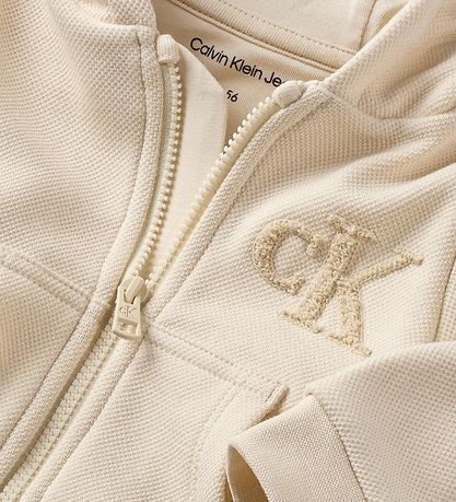 Calvin Klein Set - Cardigan/T-Shirt/Shorts - Whitecap Grau