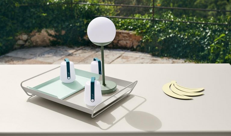 Fermob Balad tafellamp mini set van 3 LED oplaadbaar Honey