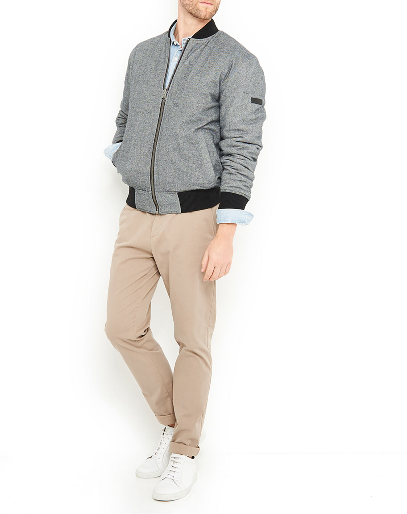 Pepe Jeans Blouson réversible Eubea gris