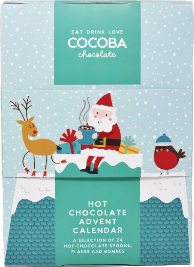 Chocoba Chocolate adventskalender hot choco 24 stuks