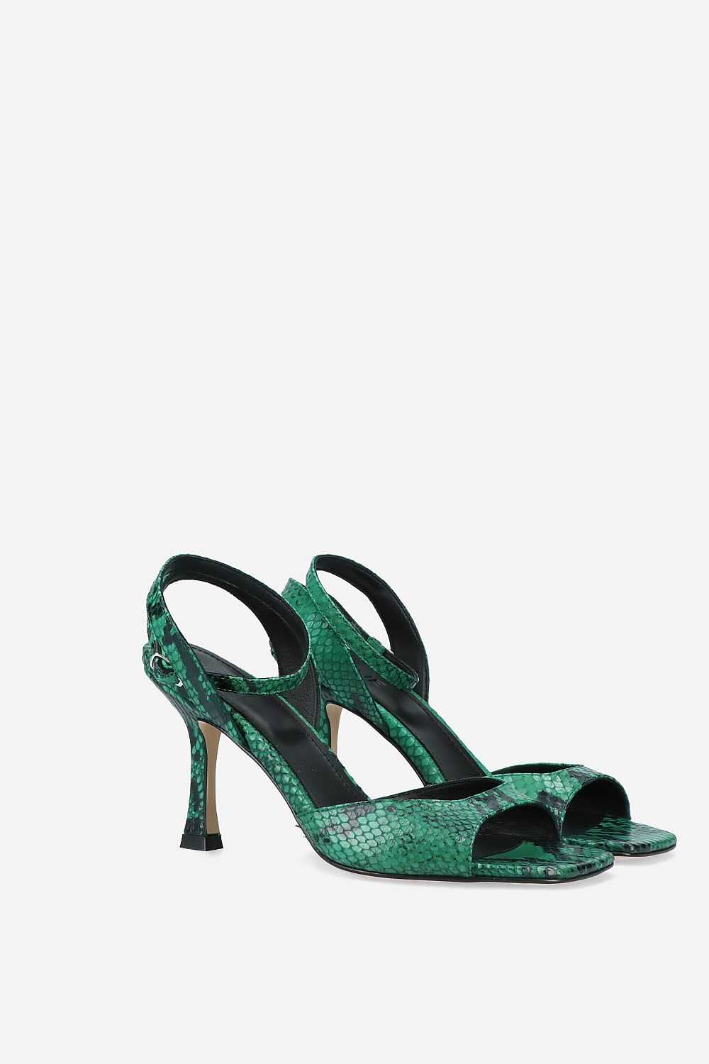 Dial Drunk pyhon leather heeled sandals