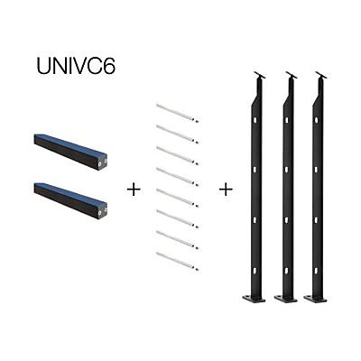 Pack balustrade Universo alu noir sablé Kordo 4 ml