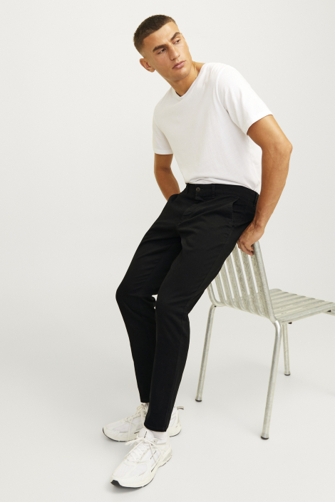 JJ Rebel zwarte heren broek